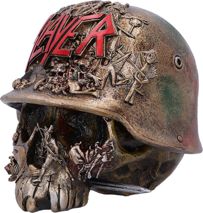 Nemesis Now Slayer Helmet Skull Trinket Box 17.5cm, Resin, Bronze, Officially Licensed Slayer Merchandise, Skull Trinket Box, Spacious Yet Stylish, Cast in the Finest Resin, Expertly Hand-Painted