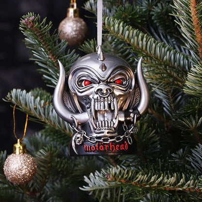 Nemesis Now Officially Licensed Motorhead Warpig Hanging Festive Decorative Ornament, polyresin, Silver, 9cm
