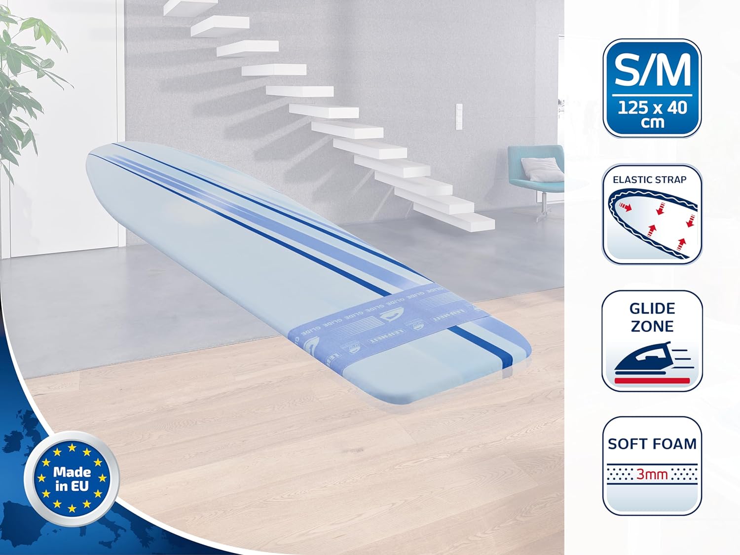 Leifheit - Ironing Board Cover - Thermo Reflect Glide & Park ( S / M )