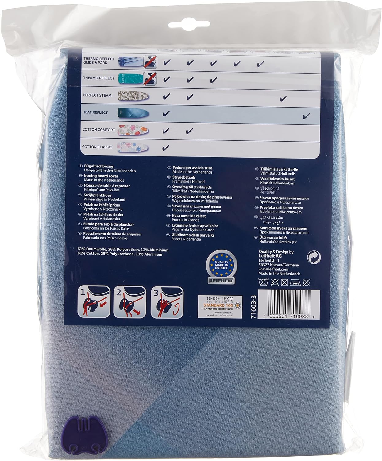 Leifheit - Ironing Board Cover - Heat Reflect ( S / M )