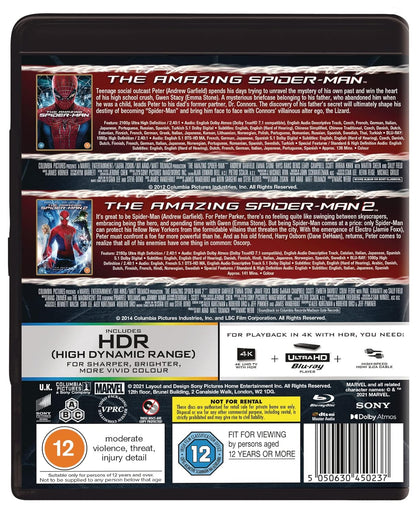 The Amazing Spider-Man 1&2 4K Ultra-HD (4 Discs- Ultra-HD & BD)