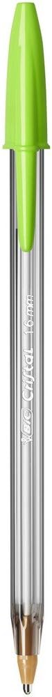 BIC Cristal Fun Ballpoint Pens - Pack of 4- Assorted Colours - Wide Point (1.6 mm) - Exciting and Eye-Catching Colours for Writing
