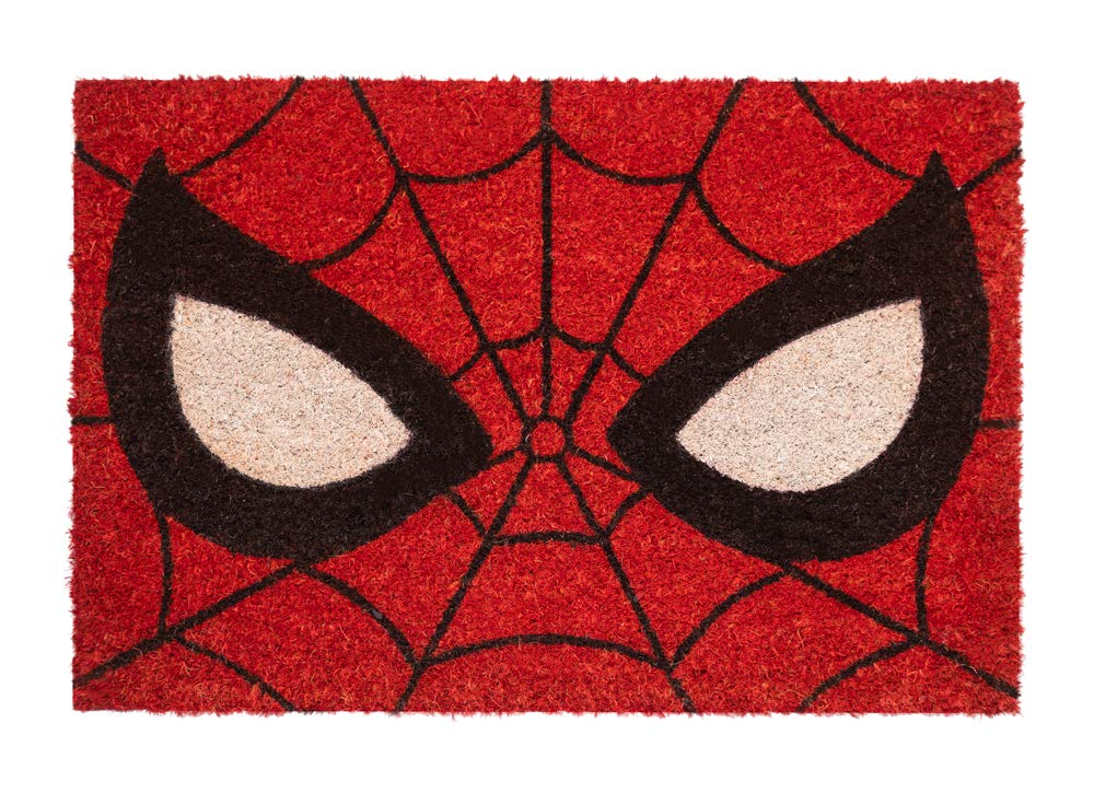 Grupo Erik Kokosmatte Fußmatte Marvel Spiderman Eyes - Schmutzfangmatte 40x60 cm - Fussmatte Lustig - Türmatte Innen