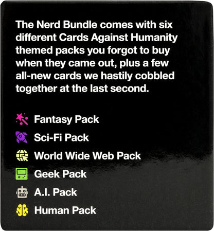 Cards Against Humanity: Nerd Bundle • 6 Themed Packs + 10 All-New Cards