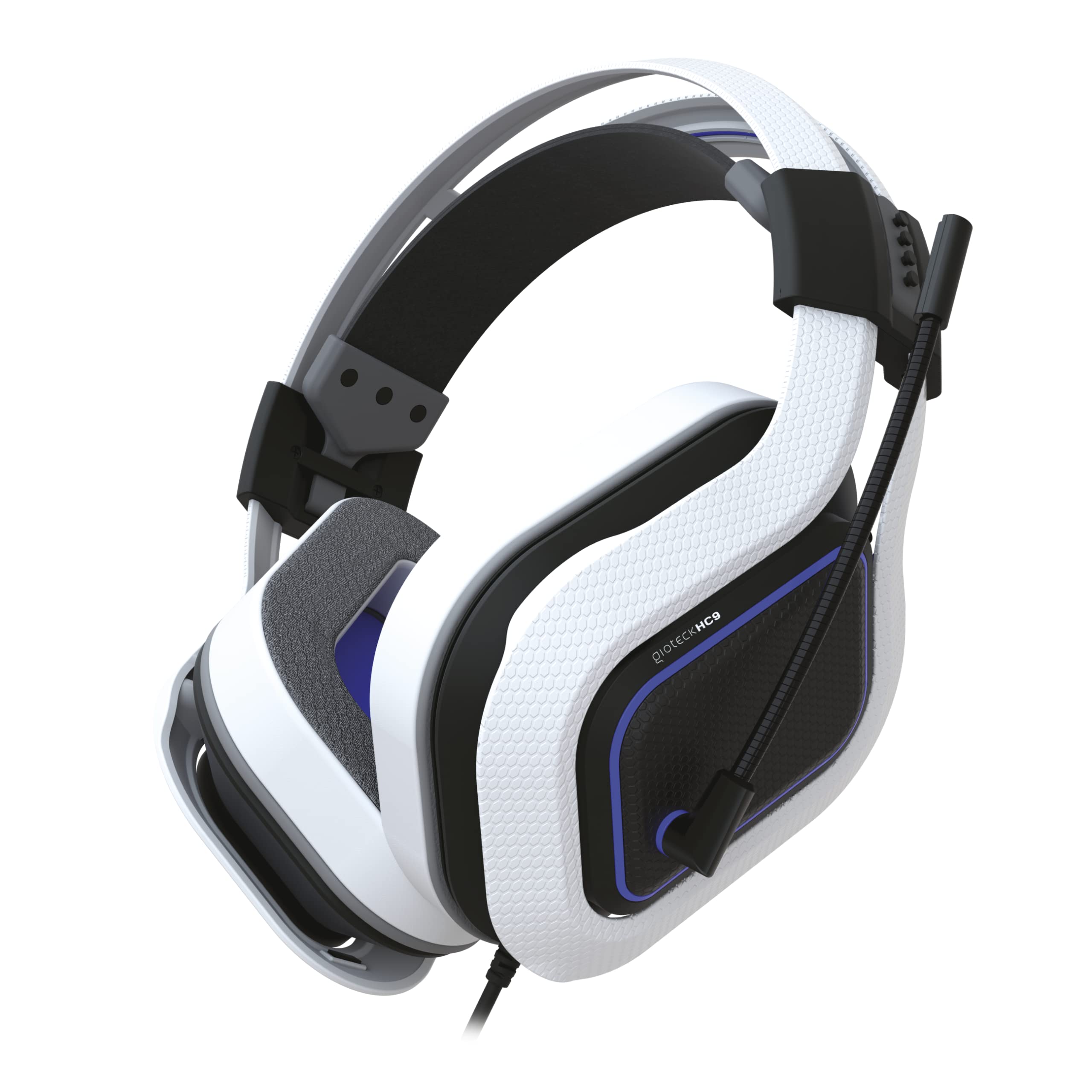 Freemode - HC-9 Wired Gaming Headset for PS5, PS4, PC, Mac, Mobile (Blue/White)