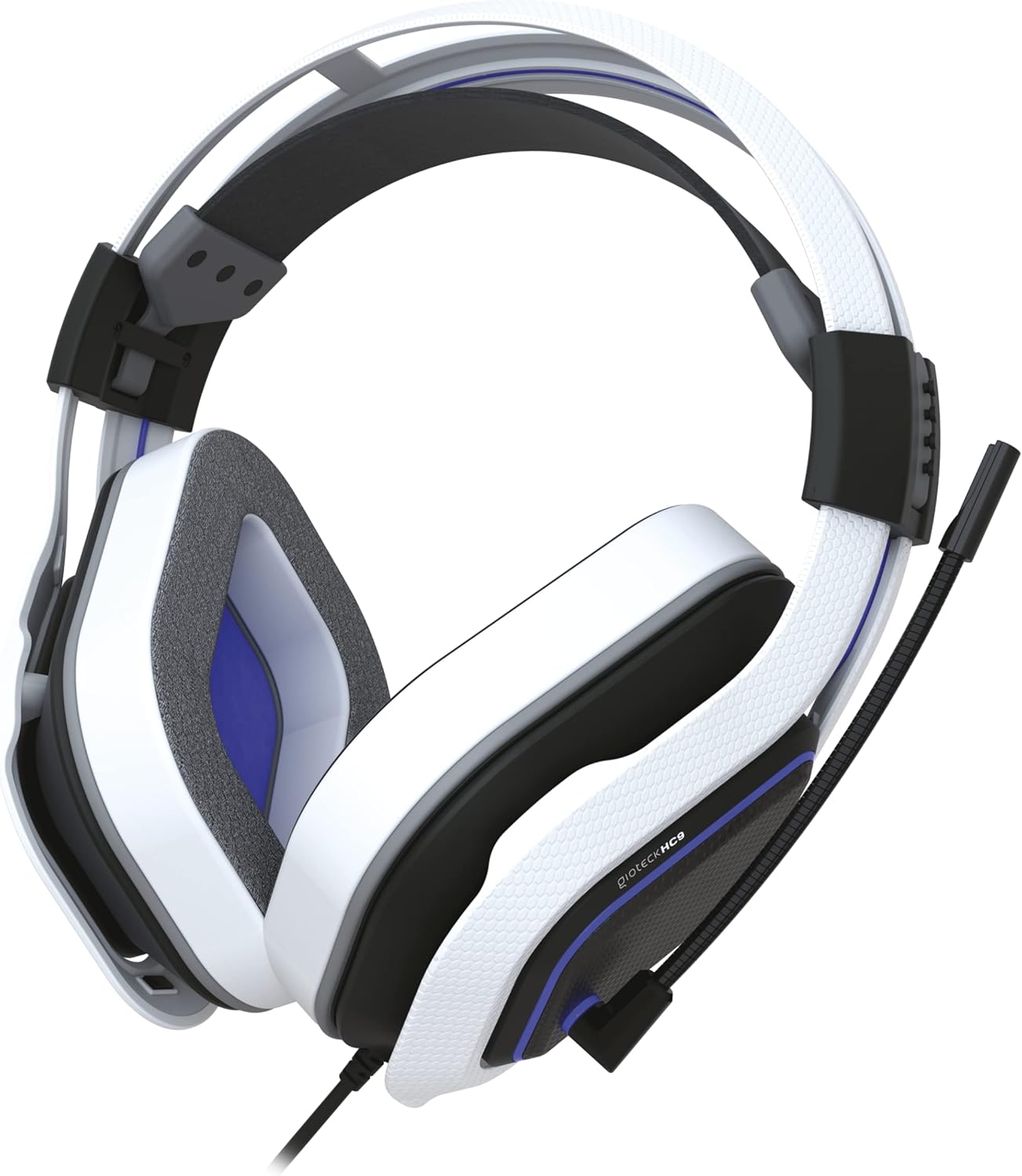 Freemode - HC-9 Wired Gaming Headset for PS5, PS4, PC, Mac, Mobile (Blue/White)