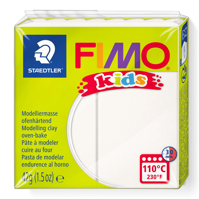 Fimo-8030-0 ST Pasta de modelar, Color blanco (Staedtler 8030-0