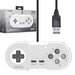 Retro-Bit Legacy16 USB Wired Controller For Steam, PC, Mac, Raspberry Pi, and Switch - Classic Grey (Nintendo Switch//
