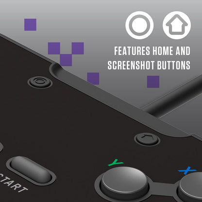 Retro-Bit Legacy16 USB Wired Controller For Steam, PC, Mac, Raspberry Pi, and Switch- Onyx Black (Nintendo Switch//