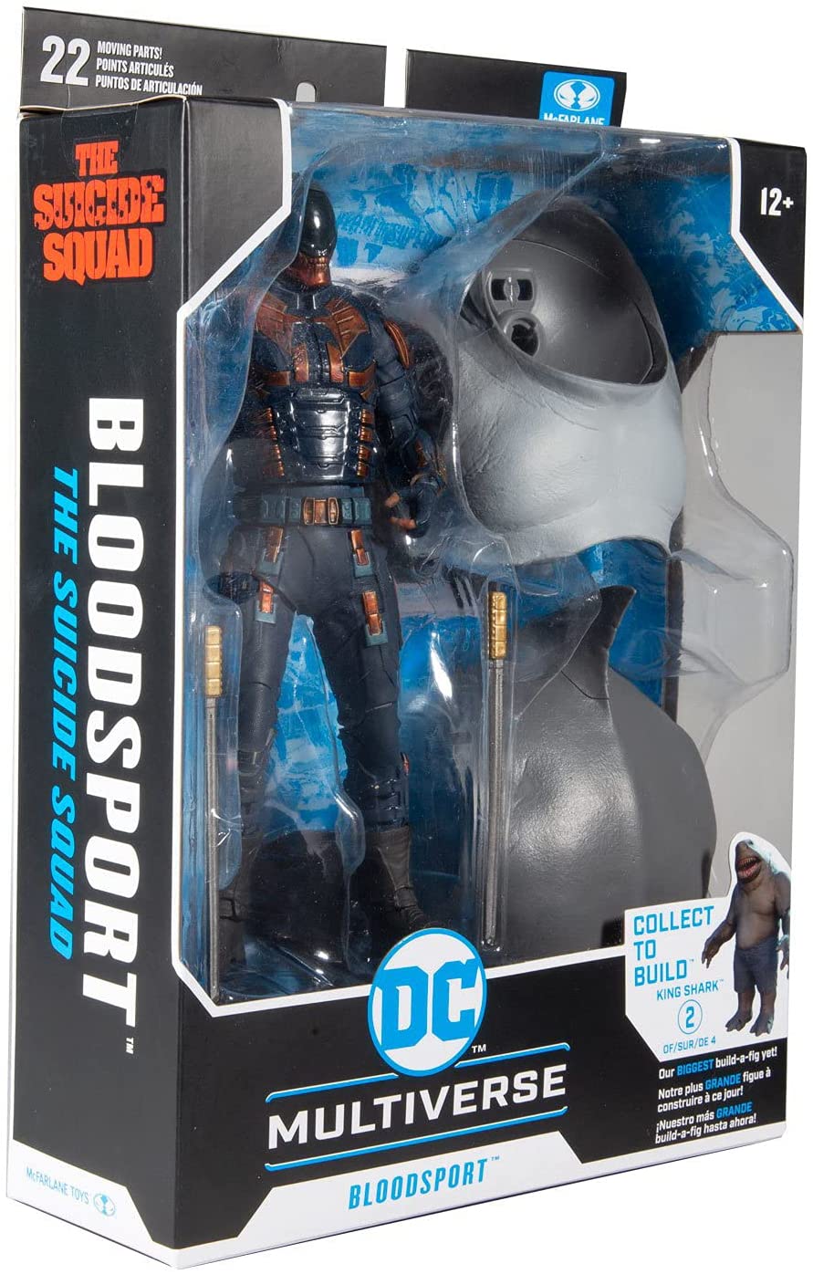 McFarlane Toys, DC Multiverse Build-A 7-inch Bloodsport Action Figure, Collectible DC Suicide Squad Movie Figure with Stand Base and Unique Collectible Character Card – Ages 12+