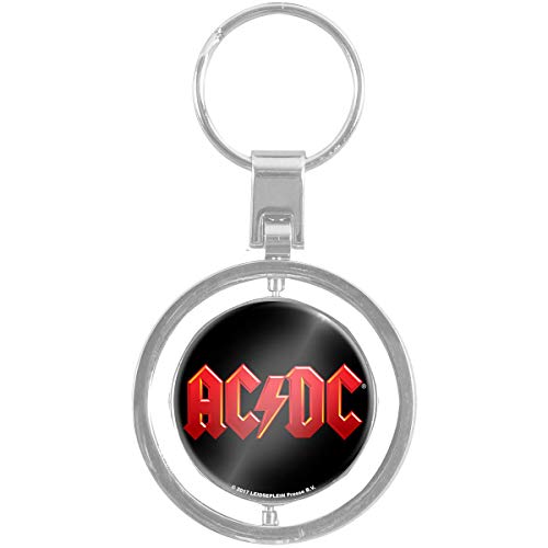 AC/DC Logo Spinner Key Chain Black