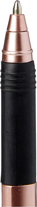 Zebra Pen Z Grip Black Pens Ballpoint, Super Trendy Rose Gold Ballpoint Pens with Triangular Barrel, Pens, Black Ink, Reliable Black Biro Pens Multipack for Everyday Use-Medium Point, 3 pk,Pack of 2