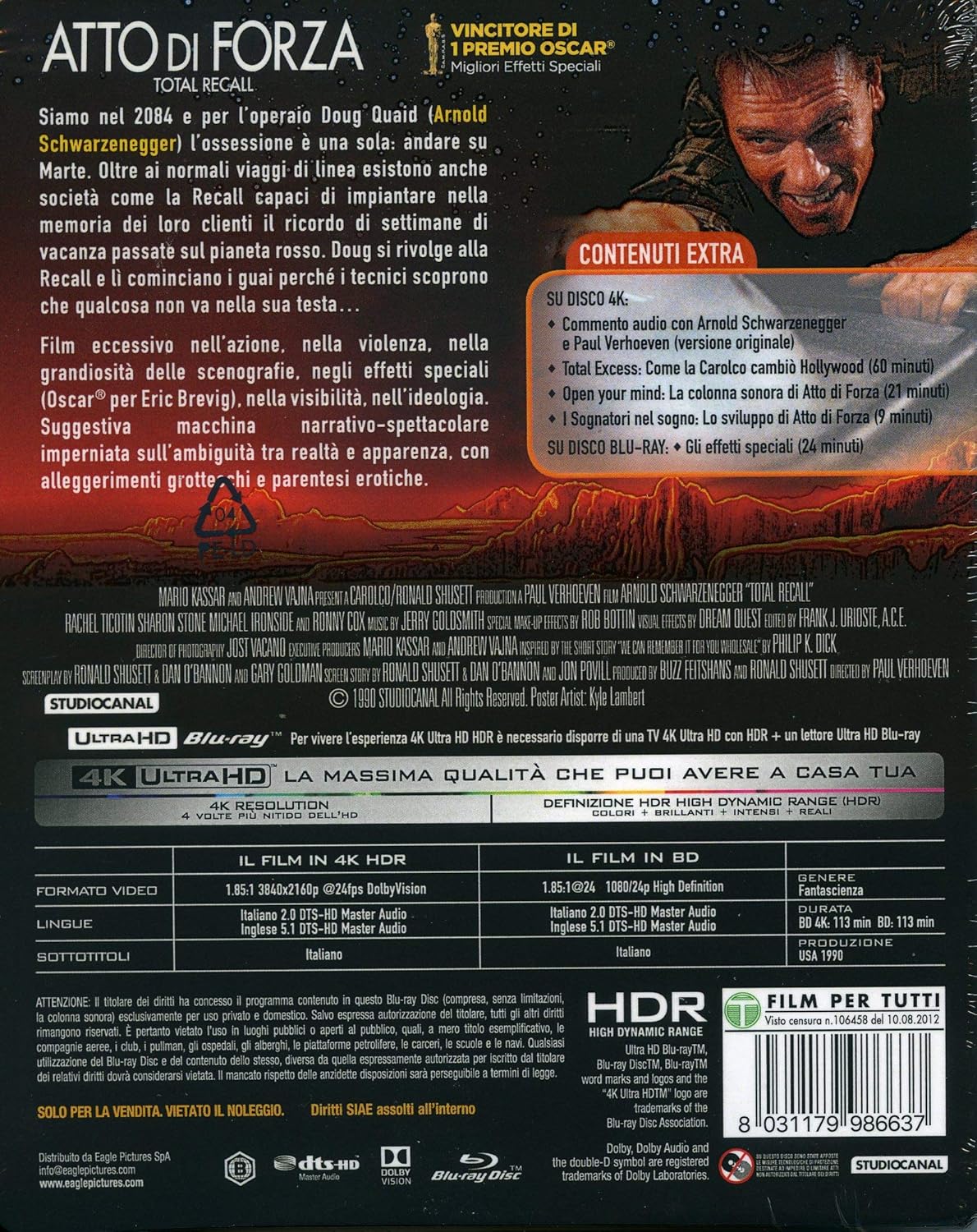 Atto Di Forza(4K Ultra-HD+Blu-ray)