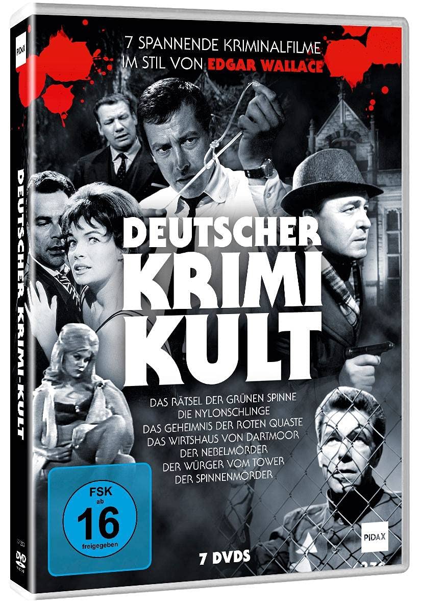 Deutscher Krimi-Kult / 7 spannende Kriminalfilme im Stil von Edgar Wallace (Pidax Film Klassiker)