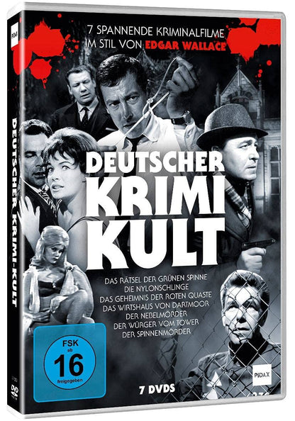 Deutscher Krimi-Kult / 7 spannende Kriminalfilme im Stil von Edgar Wallace (Pidax Film Klassiker)