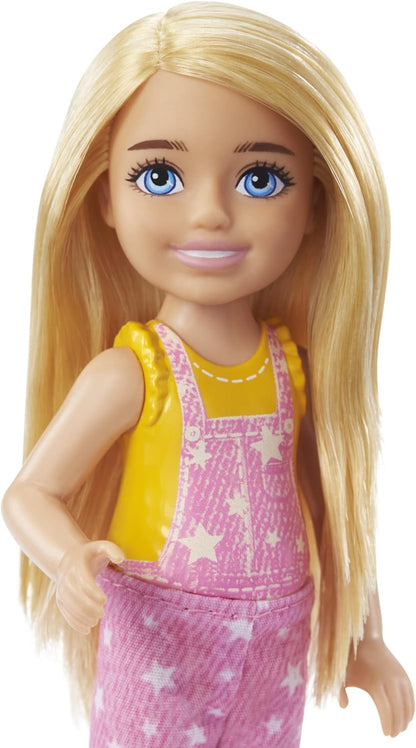 Barbie ¡Vamos de Camping! Chelsea Muñeca Rubia con Accesorios de Juguete, Regalo para niñas y niños +3 años (Mattel HDF77