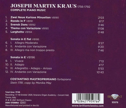 Kraus: Complete Piano Music