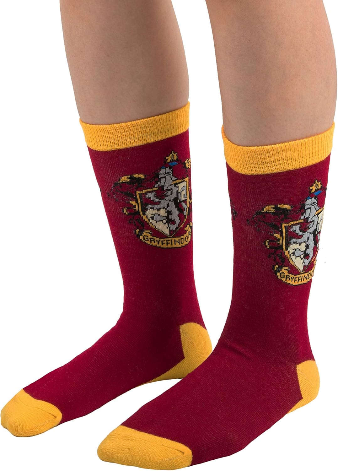 Cinereplicas - Harry Potter - Unisex's 3-Pack - Hogwarts Houses Patterned Socks - Gryffindor - Shoe 6 to 12…