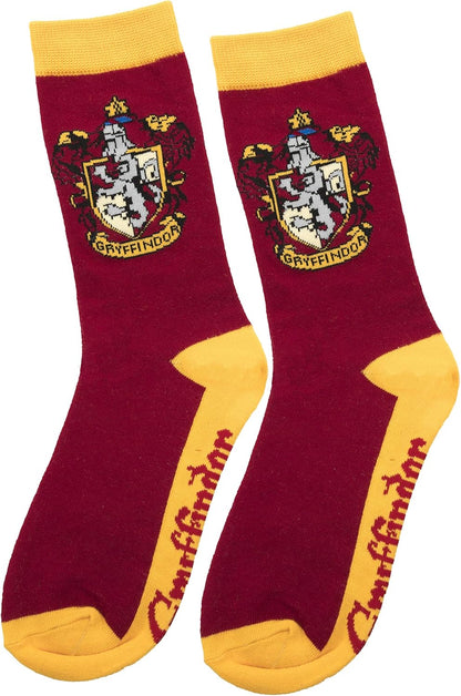Cinereplicas - Harry Potter - Unisex's 3-Pack - Hogwarts Houses Patterned Socks - Gryffindor - Shoe 6 to 12…