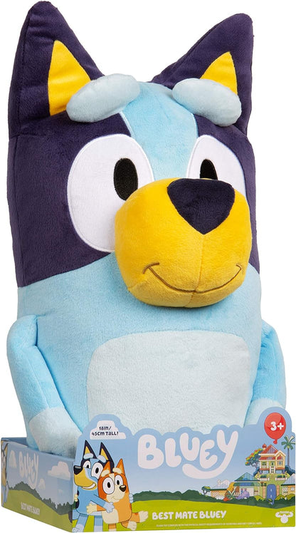 Bluey 18" Stuffed Animal - Playtime & Naptime Companion, Jumbo Size, Soft Deluxe Materials - Huggable Cuddles Best Friend (13010