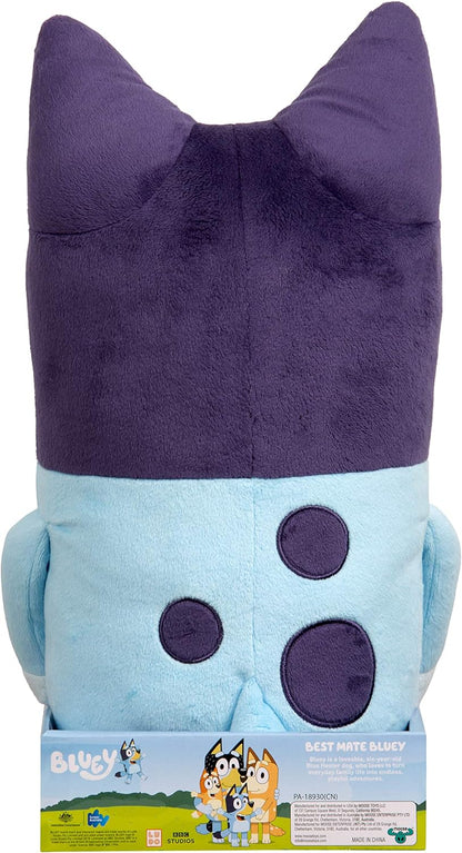 Bluey 18" Stuffed Animal - Playtime & Naptime Companion, Jumbo Size, Soft Deluxe Materials - Huggable Cuddles Best Friend (13010