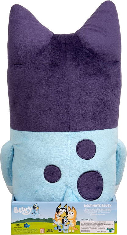 Bluey 18" Stuffed Animal - Playtime & Naptime Companion, Jumbo Size, Soft Deluxe Materials - Huggable Cuddles Best Friend (13010