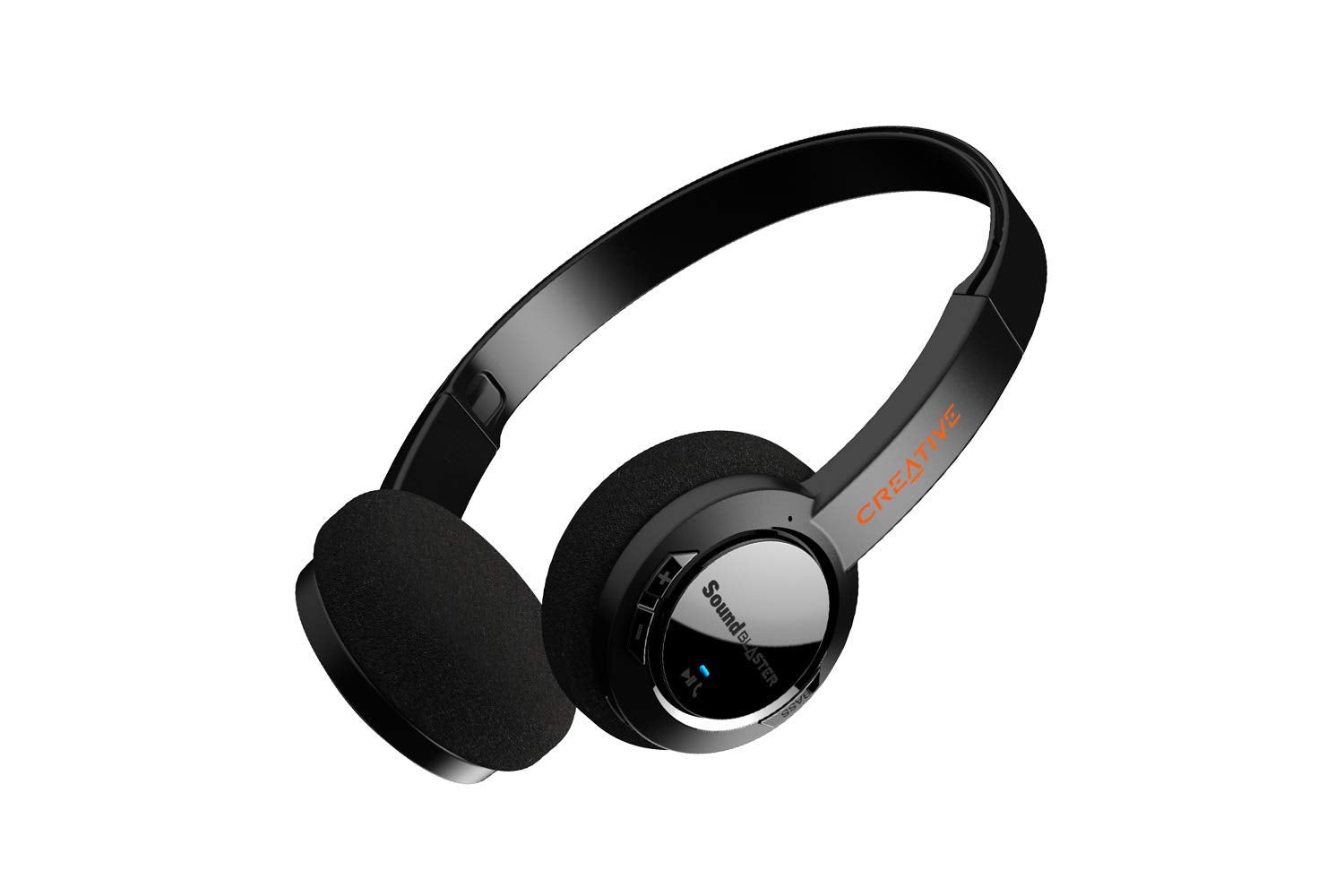 Sound Blaster JAM V2 leichter kabelloser On-Ear-Bluetooth 5.0 Kopfhörer mit USB-C, aptX Low Latency, aptX HD, Multipoint-Konnektivität, Spracherkennung und Rauschunterdrückung, 22 Stunden Akkulaufzeit