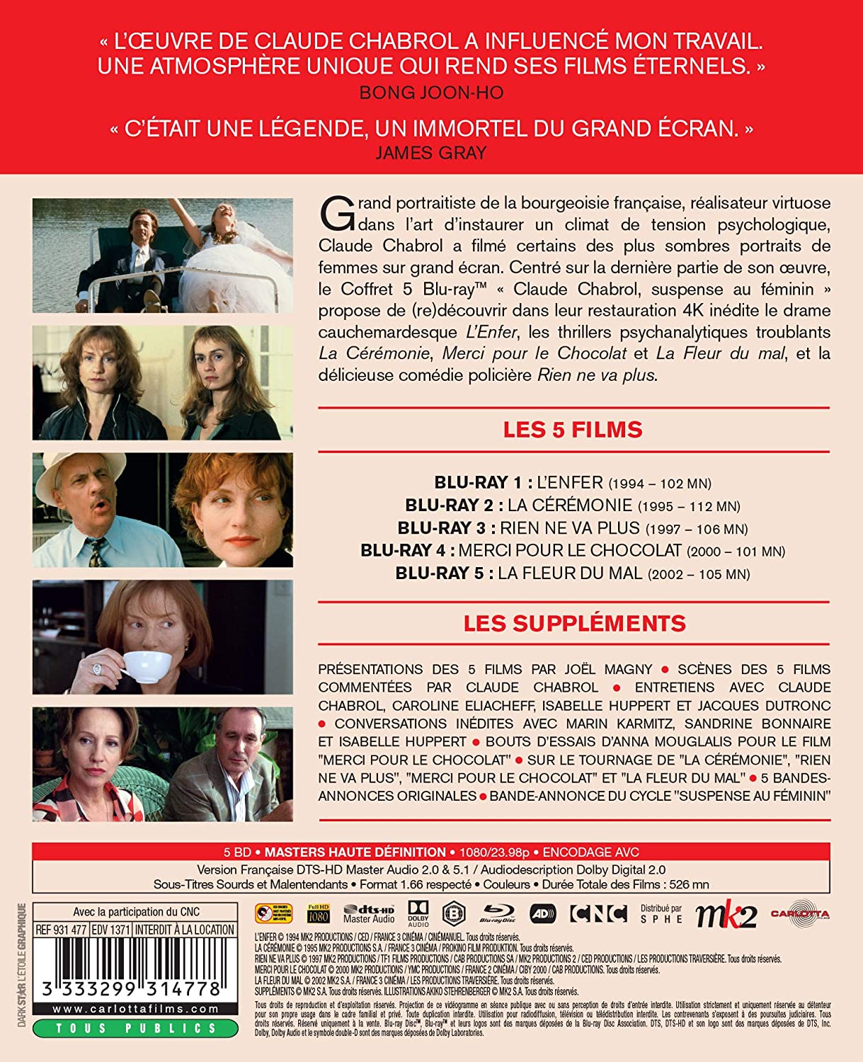 BLURAY COFFRET CLAUD