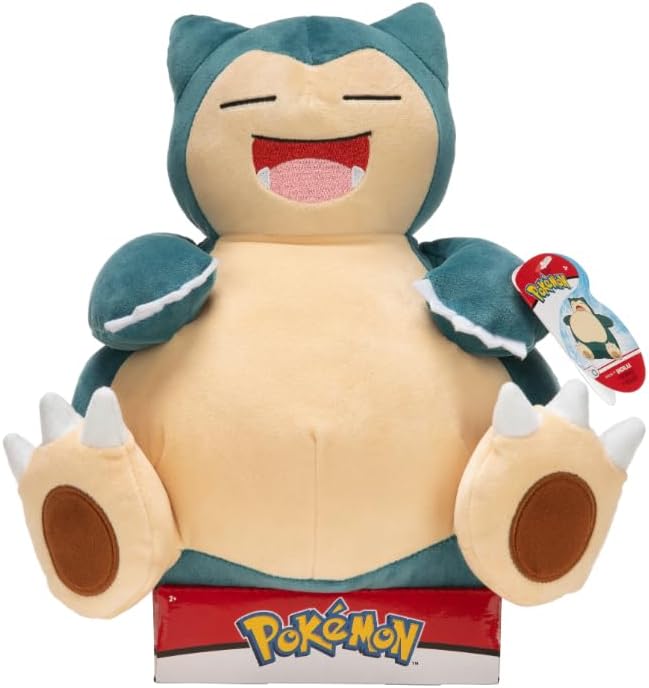 Pokémon PKW0102-30cm Plüsch - Relaxo, offizielles Plüsch