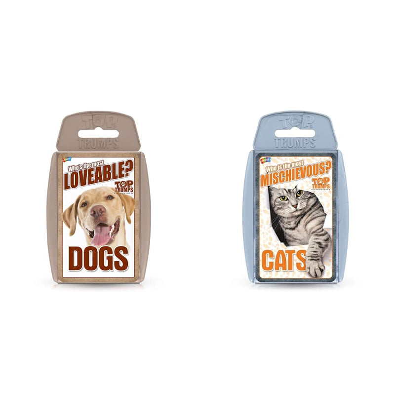 Top Trumps Dogs Classics Kartenspiel, erfahren Sie Fakten über Boxer, Mops, Husky und Chihuahua in diesem pädagogischen Spiel, Geschenke und Spielzeug für Jungen und Mädchen ab 6 Jahren, für 2 Spieler