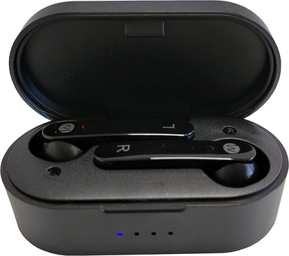 Walk Audio True Wireless In Ear Earphones/In Ear Headphones Plus Cleaning Kit with Bass Boost TruSound Technology