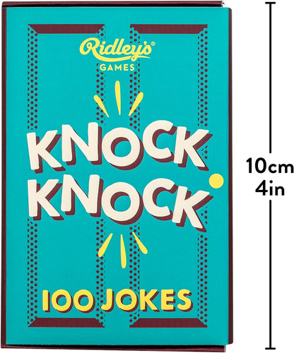 Ridley’s 100 Knock Knock Joke Cards – Includes 100 Jokes for Kids and Adults, Funny Jokes for Family-Friendly Fun – Makes a Great Gift Idea Knock Knock Jokes