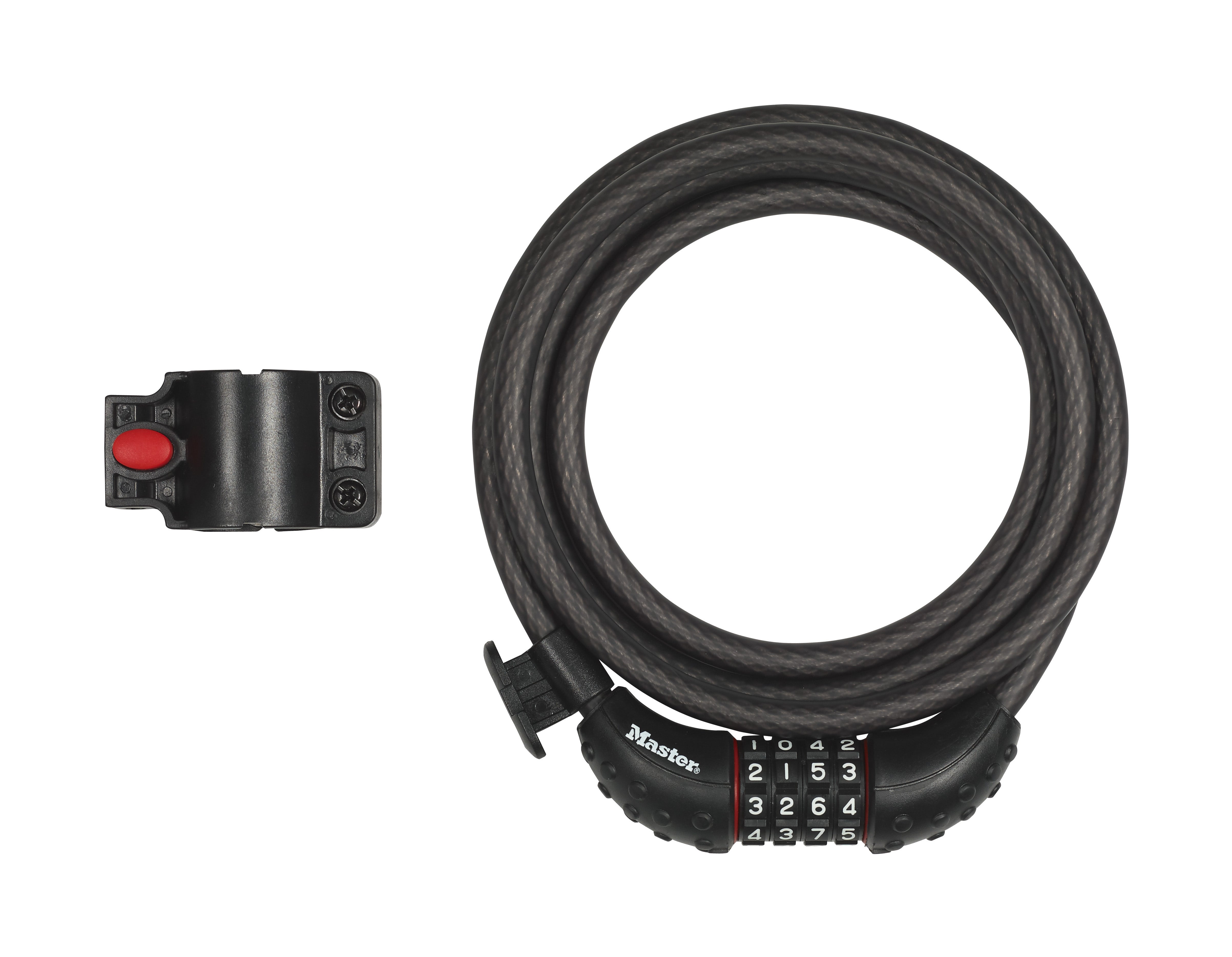 Master Lock 8120EURDPRO Bike Cable Lock, Black, 1.8 m x 10 mm
