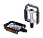 BBB Cycling Classic Flat Bike Pedals 9/16" Aluminium CrMo Durable Bearings Anti-Slip for Urban Bikes ClassicRide BPD-17