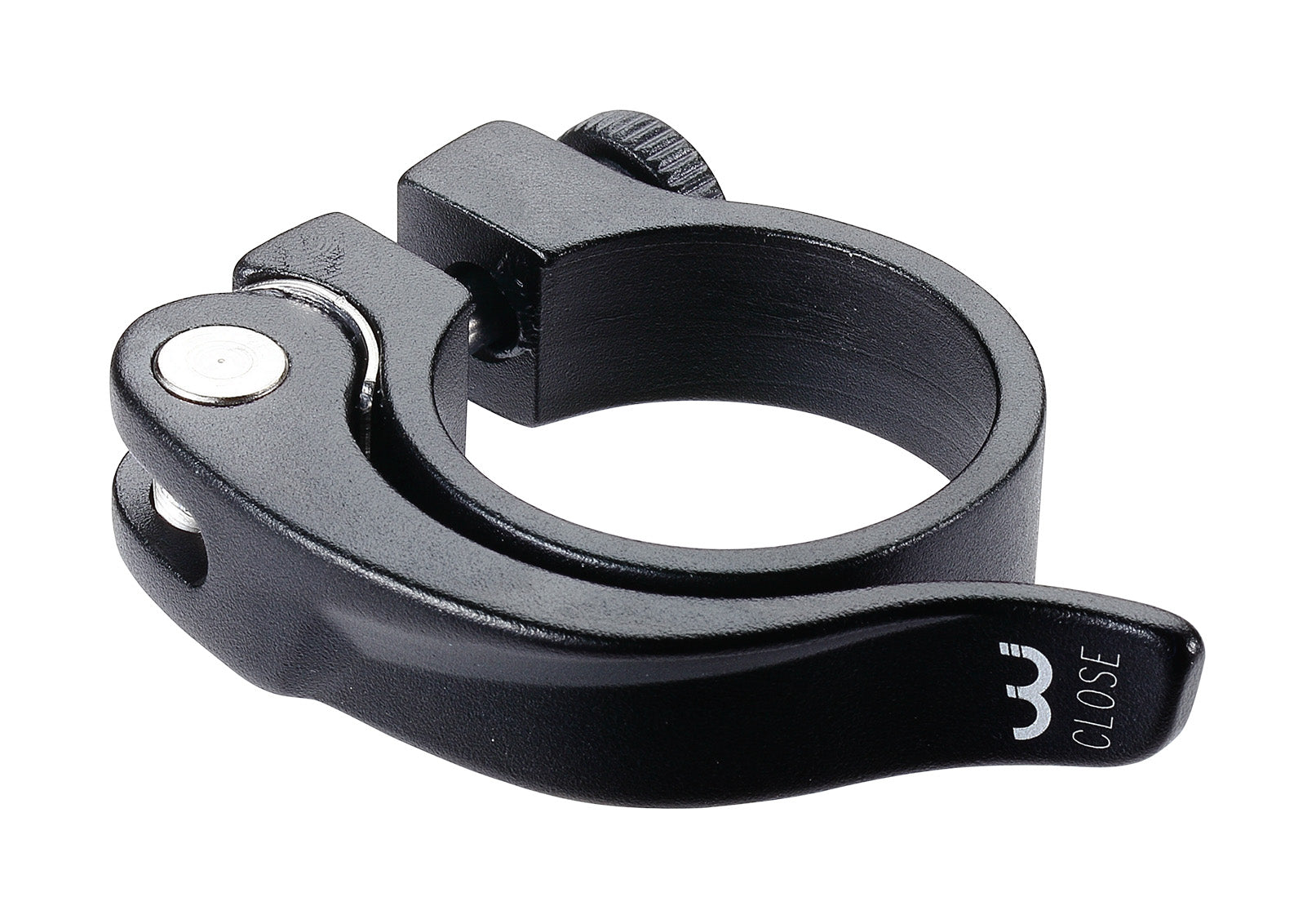 BBB Cycling SmoothLever Bike Seatpost Clamb Quick Release Seat Post Clamb for Aluminium Seatposts Roadbike, MTB and E-Bike | 34.9 mm Black - BSP-87