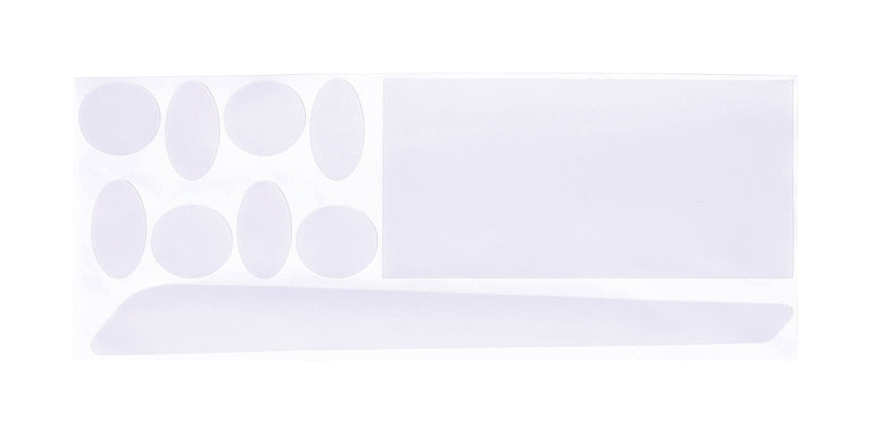 BBB, Set di Adesivi protettivi per Telaio Bici Protection ClearSkin, Bianco (Transparent