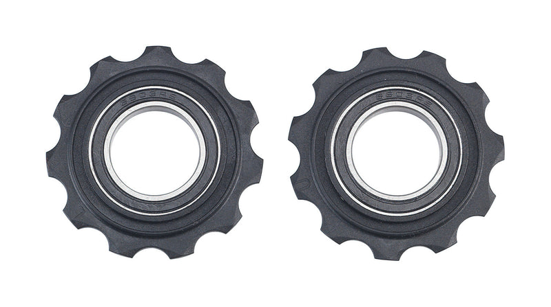 BBB Cycling, 11-T RollerBoys Jockey Wheels, 9- 10- and 11-Speed SRAM Compatible, For Urban and Road Bikes, Internal Lubricant System, Bushings Included BDP-05