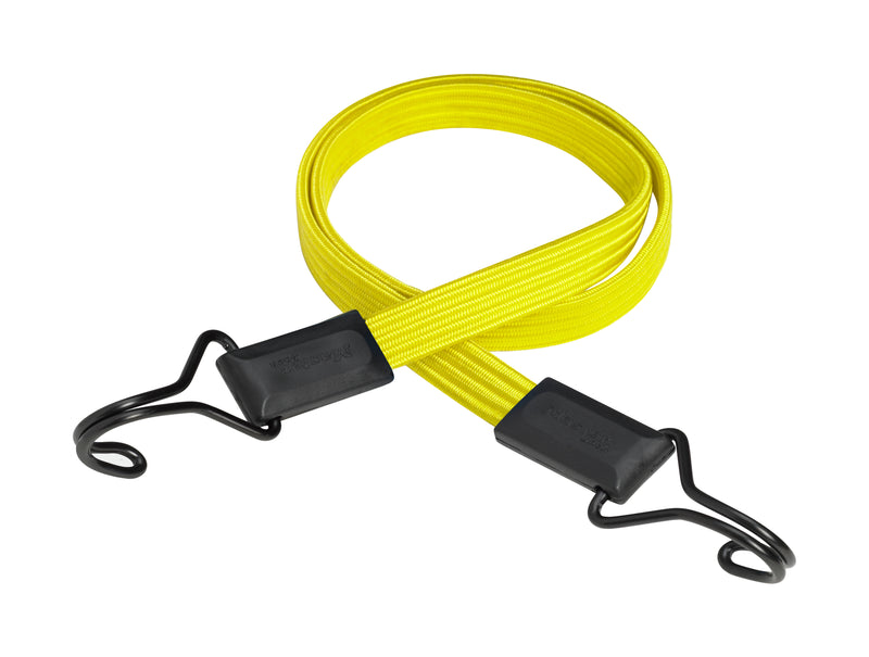 Master Lock 3226EURDAT Cinghia Elastica con Ganci Cavo Gancio Invertito Adatto per Giardinaggio, Trasporto, Trasloco, Campeggio, Giallo, 100 cm Giallo 100 cm Single