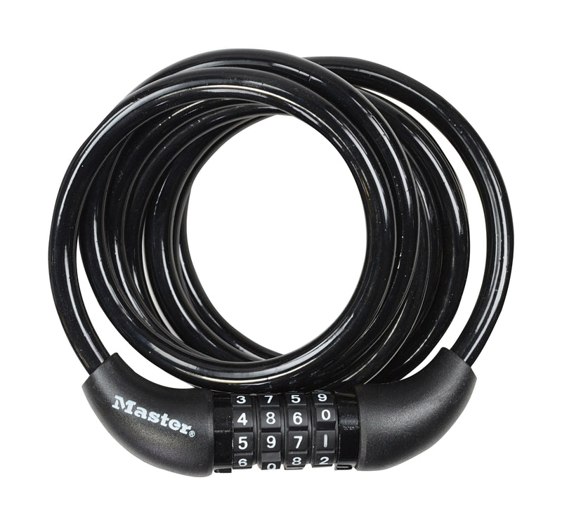 Master Lock Bike Cable Lock    8221EURDPRO - Ideal for Bike, Electric Bike, Skateboards, Strollers, Lawnmowers and other Outdoor Equipments