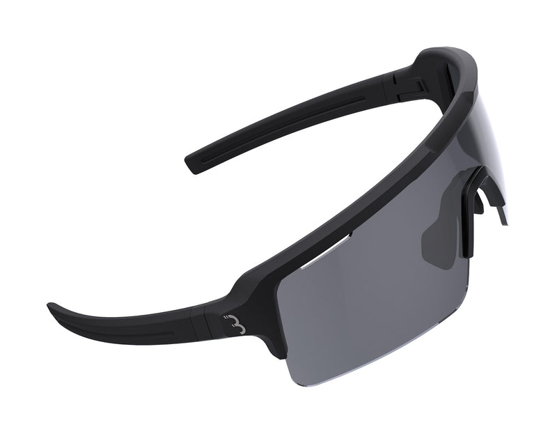 BBB Cycling Sports Glasses with 3 Interchangeable Semi-Flat Unbreakable Lenses for Men and Women Half Frame Sunglasses UV Protection for Bike Riding Fuse BSG-65