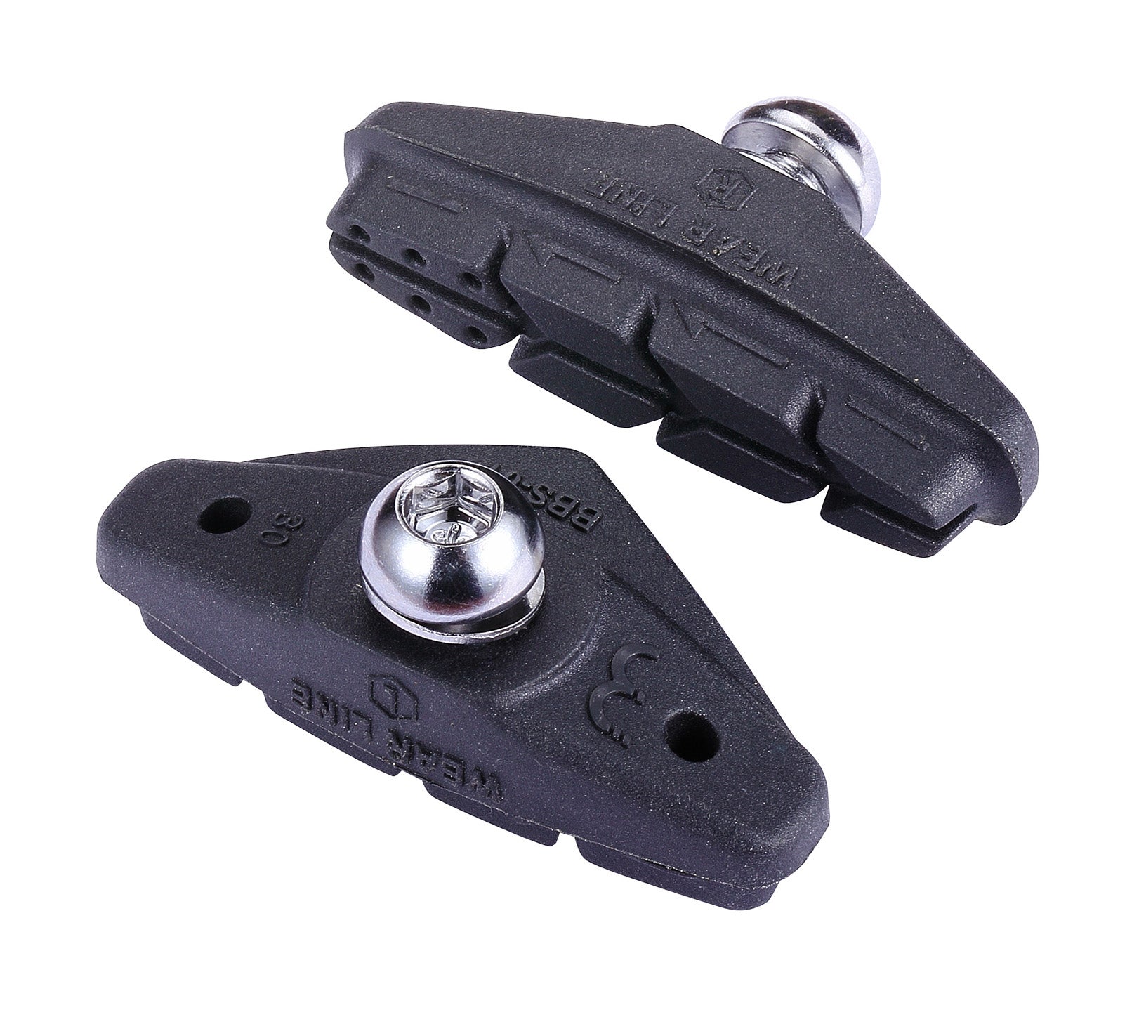 BBB Cycling Rim Brake Pads Optimal Performance In All Weather Conditions Shimano Compatible Anti-Squeal Design Optimal Gripping Power RoadStop Deluxe BBS-01D