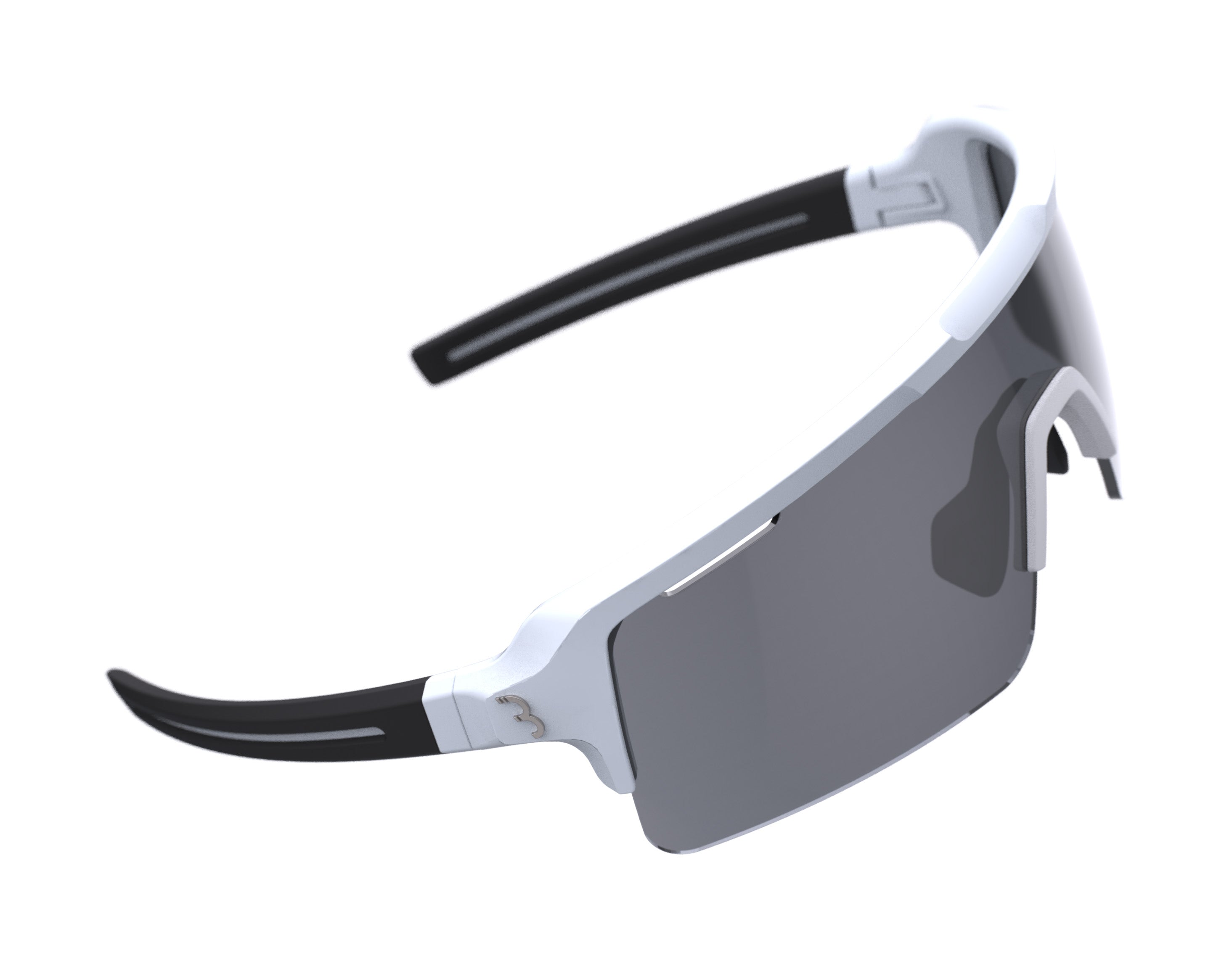 BBB Cycling Sports Glasses with 3 Interchangeable Semi-Flat Unbreakable Lenses for Men and Women Half Frame Sunglasses UV Protection for Bike Riding Fuse BSG-65