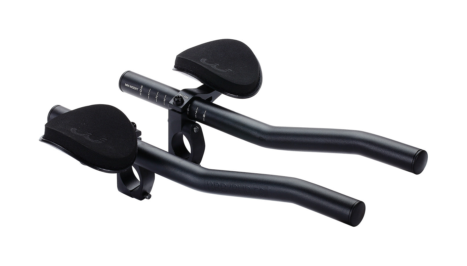 BBB Cycling AeroLight Aluminium Tri Bars | S-Bend Aerobar for Road Bikes with EVA Arm Pads | Compatible with 25.4/31.8 mm Bike Handlebars | BHB-58