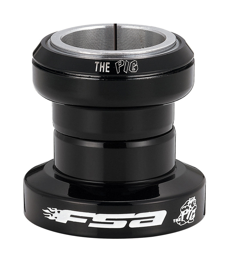 FSA Unisex's The Pig Threadless Headset, Black, 1.1/8-Inch