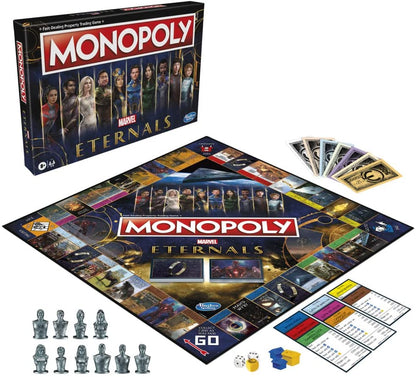 Monopoly: Marvel Studios' Eternals Edition Board Game for Marvel Fans, Kids Ages 8 and Up Monopoly Eternals