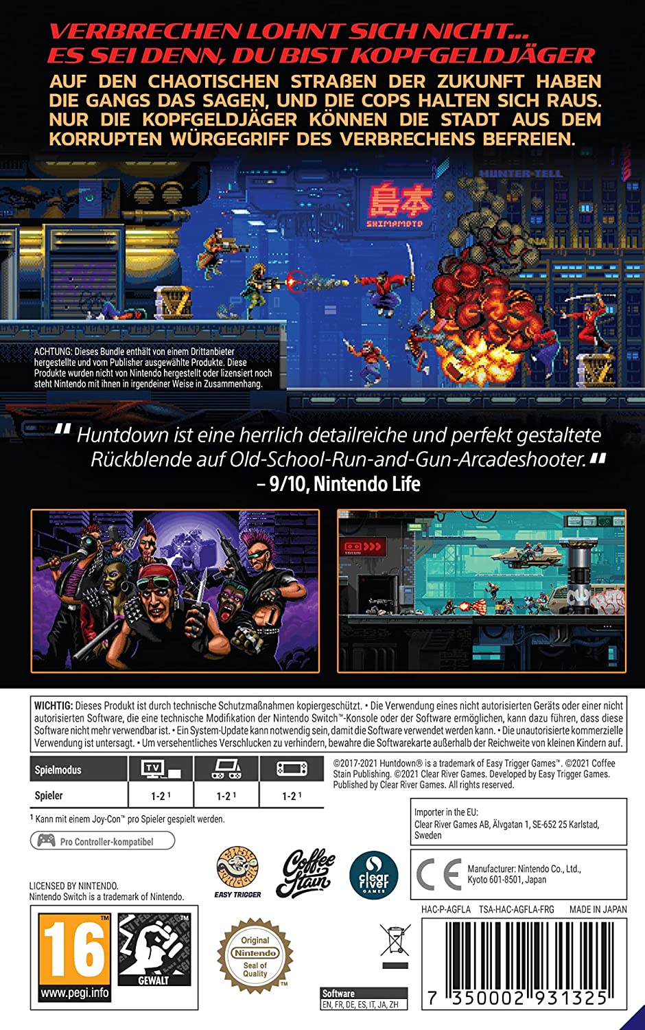 Huntdown (Nintendo Switch)