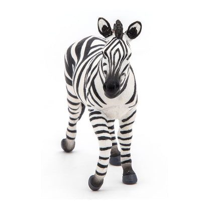 PAPO Wild Animal Kingdom Male Zebra Toy Figure, White/Black (50249)