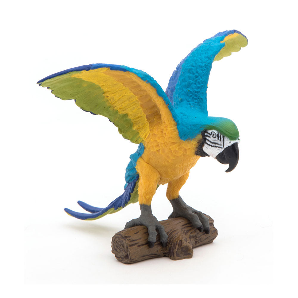 PAPO Wild Animal Kingdom Blue Ara Parrot Toy Figure, Multi-colour (50235)
