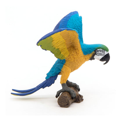 PAPO Wild Animal Kingdom Blue Ara Parrot Toy Figure, Multi-colour (50235)
