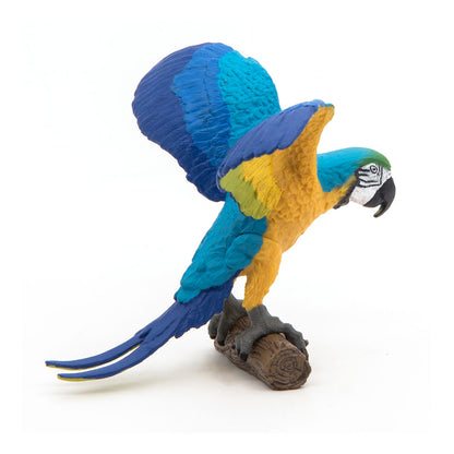 PAPO Wild Animal Kingdom Blue Ara Parrot Toy Figure, Multi-colour (50235)